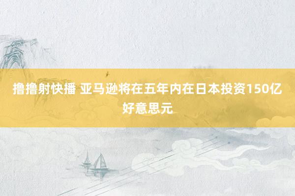 撸撸射快播 亚马逊将在五年内在日本投资150亿好意思元